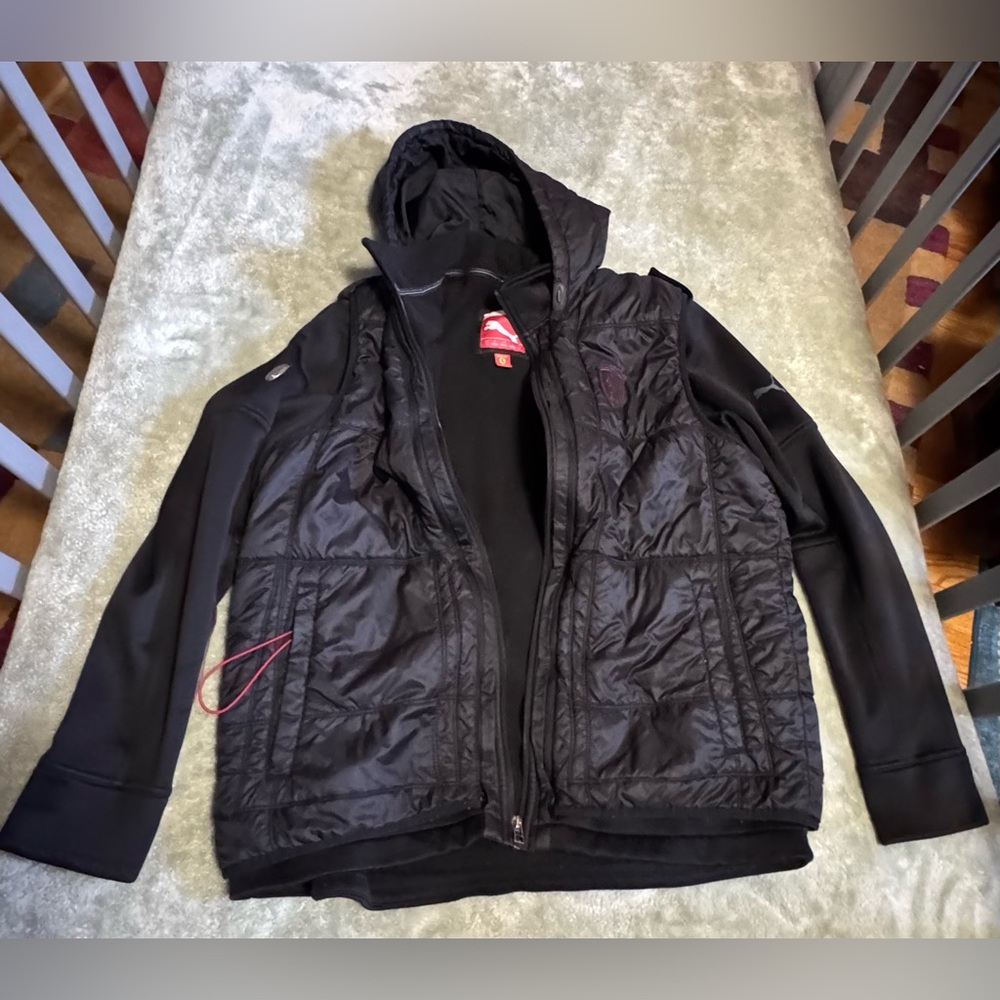 Ferrari/Puma Black Men's Puffer Jacket